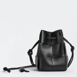 Bottega Veneta Mini Intreccio Leather Bucket Bag