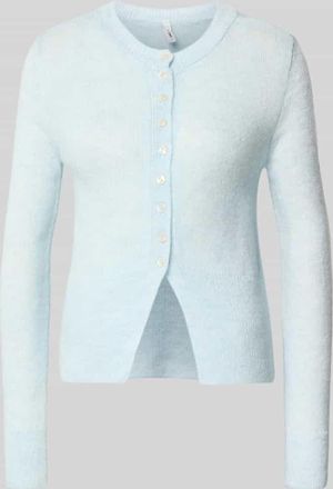 Only Regular Fit Strickjacke mit einreihiger Knopfleiste Modell ELLA in Hellblau, Gr&ouml;&szlig;e XL