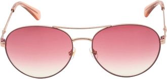 Kate Spade New York Womens Kate Spade Joshelle Rose Gold Sunglasses - Size: ONE size