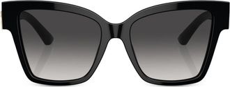 Dolce & Gabbana Eyewear Precious square-frame sunglasses - women - Acetate - 54 - Black