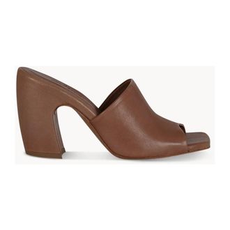 Cortana Janis Heeled Mule - Dames - Muiltjes - Beige - 38 EU - Leer - Schoenen
