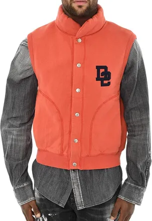 Dsquared2 Orange Mock Collar Jacket