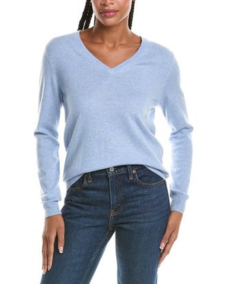 N.Peal N. PEAL Phoebe V-Neck 100% Cashmere Sweater