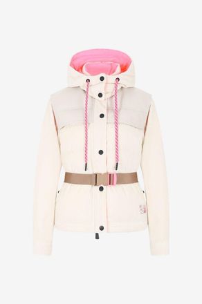 Moncler Kurze Cordsamt-Daunenjacke Tetras