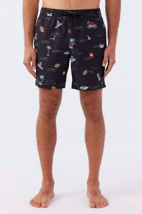 O'Neill Hermosa Crew Elastic Waist 17 Trunk In Black
