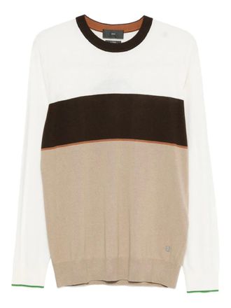 Liu Jo crew-neck sweater - men - Cotton/Viscose/Silk - M - Brown