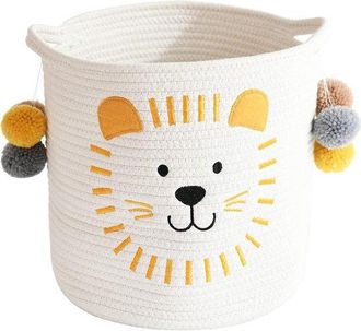 OEM Cesta De Almacenamiento De Cuerda De Algod&oacute;n Con Asas Para Beb&eacute;s, Ni&ntilde;os, Juguetes, Cesta De Regalo Para Guarder&iacute;a, Organizador De Ba&ntilde;o (leones)