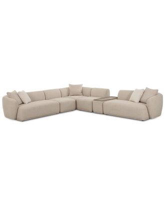 TOV Furniture Tov Furniture Sylvie Cream Boucle 6-Piece Large Sectional