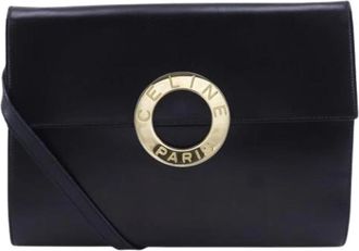 Celine Pre-owned Vintage Clutch Schoudertas - Dames - Vintage Clutch - Zwart - ONE Size - Leer - Vintage