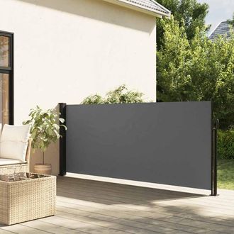 Berkfield Home Retractable Side Awning Anthracite 140x600 cm