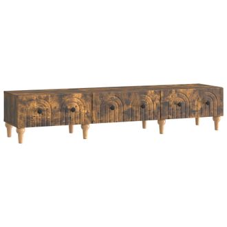 vidaXL Mueble De Tv Con Caj&oacute;n Roble Ahumado 147 X 34,5 X 30 Cm Vidaxl