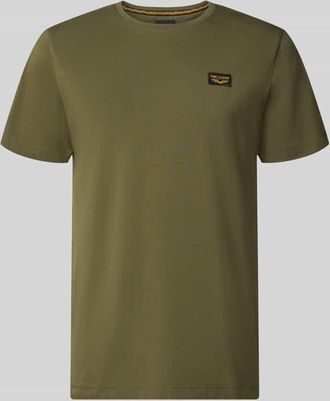 PME Legend T-Shirt mit Label-Details und Rundhalsausschnitt in Oliv, Gr&ouml;&szlig;e XXXL