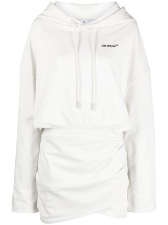 Off-white For All hoodie minidress - women - Cotton/Viscose/Cupro - S