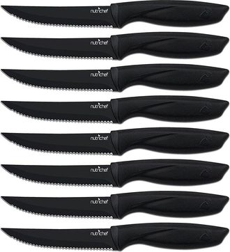 Nutrichef 8Pc Steak Knife Set
