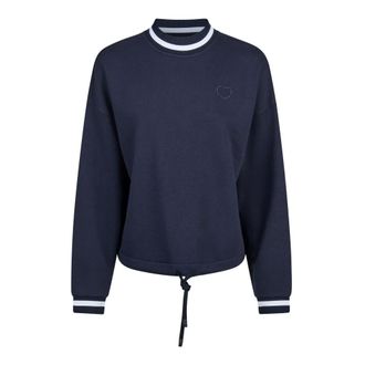 Marc Aurel Sudadera deportiva con bajo anudado - Sweatshirts & Hoodies - Mujer - Azul - L