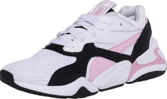 Puma Puma Nova 90s Bloc WNs, Womens Low-Top Sneakers, White (Puma White-Pale Pink 03), 6.5 UK (40 EU)