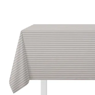 KASANOVA Tovaglia 140x180 cm cotone tinto filo righe chiare