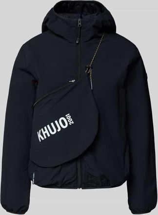 Khujo Jacke mit Kapuze und Label-Detail Modell SHELLY2 in Black, Gr&ouml;&szlig;e XXL