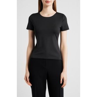 Kobi Halperin Rhianna Stretch Knit T-Shirt in Black at Nordstrom, Size Xx-Large
