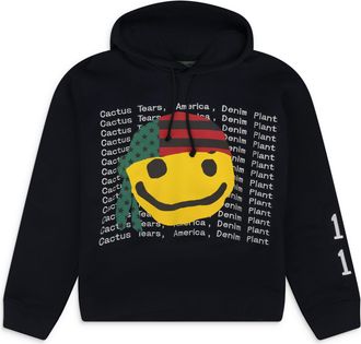 Denim Tears Black Cactus Smiley Hoodie