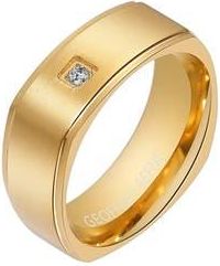 Geoffrey Beene Mens Cubic Zirconia Band Ring in Gold at Nordstrom Rack, Size 11