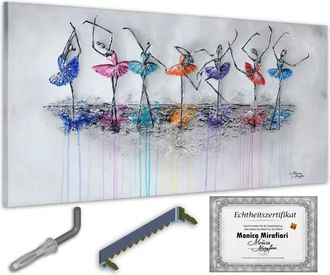 OEM Monica Mirafiori I 100% Pintado A Mano I Cuadro Bailando 140x70cm Cuadro Pintado A Mano Cuadro Acr&iacute;lico Cuadro Acr&iacute;lico De Gran Tama&ntilde;o I Arte Moderno 