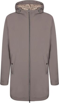 Herno Resort Parka in Travel Nylon Ponente - Heren - Parka Jassen - Beige - 2XL - Nylon - Jassen