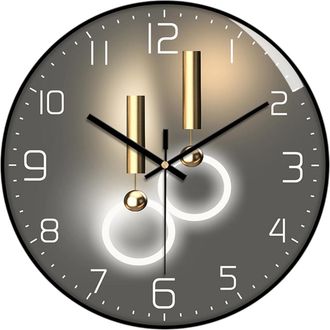 OEM Reloj De Pared, 30 Cm, Dise&ntilde;o Geom&eacute;trico, Movimiento De Cuarzo Silencioso, Para Sal&oacute;n