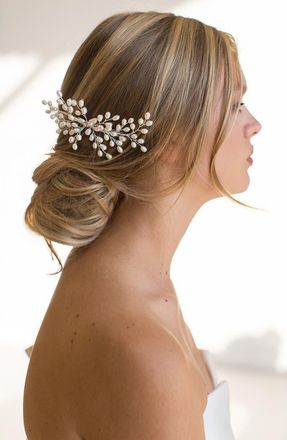 Brides & Hairpins Osanne Freshwater Pearl Comb in Silver at Nordstrom