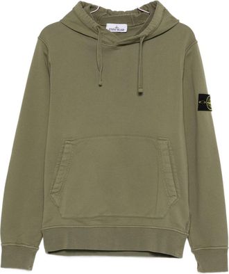 Stone Island Logo Cotton Hoodie