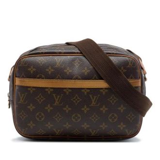 Louis Vuitton Pre-owned Reporter PM - Dames - Pre-owned - Bruin - Maat: ONE Size Leer