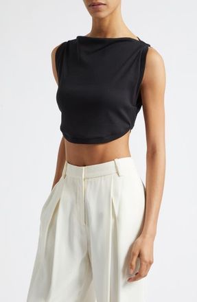 A.L.C. Mae Crop Tank in Black at Nordstrom, Size X-Large
