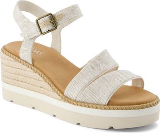 Toms Darya Platform Wedge Sandal in Natural at Nordstrom Rack, Size 9.5