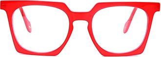 Kàdor square-frame glasses - Red