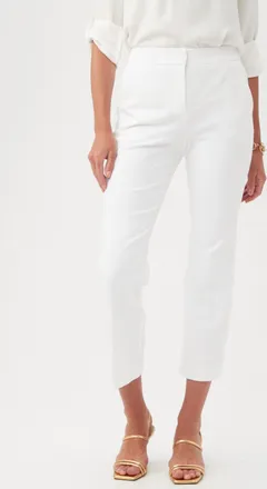 Trina Turk Lulu Cropped Pants In White