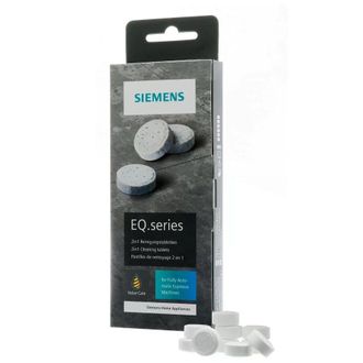 SIEMENS Pastillas De Limpieza 2 En 1 Eq. Series 00312097 / Tz80001a (10 Unidades)