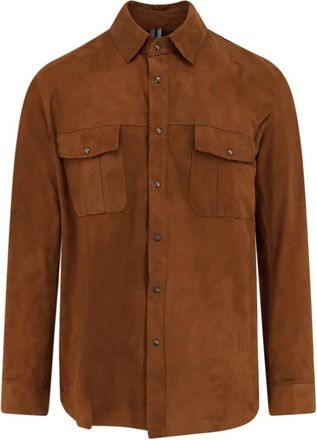 DFour Hombre, Camisas, Marr&oacute;n, Talla: XL