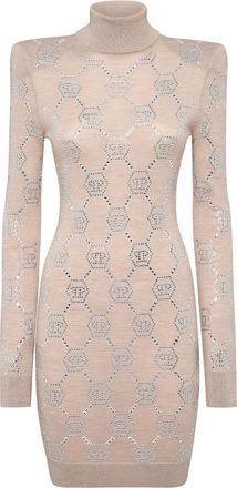 Philipp Plein Gebreide Jurk Monogram
