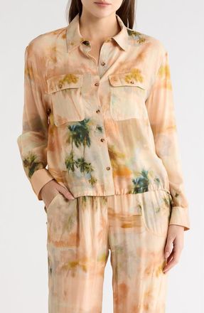 Daniel Rainn Button-Up Shirt in Q781 Terracotta at Nordstrom Rack, Size X-Small