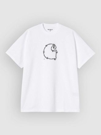 Carhartt Work in Progress Barbwire C Camiseta blanco
