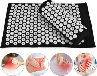 Trade Shop Trade Shop - Tappetino Agopressione Agopuntura Tappeto Chiodato Fitness Yoga 60 X 40 Cm