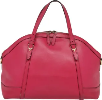 Gucci Micro Guccissima Pink Leather Handbag (Pre-Owned)