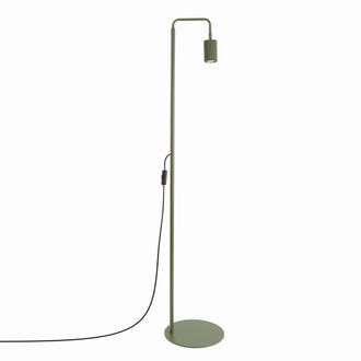 Sollux Lighting L&aacute;mpara de pie verde oliva aluminio alt. 160 cm