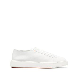 Santoni Grey Lace Up Sneakers