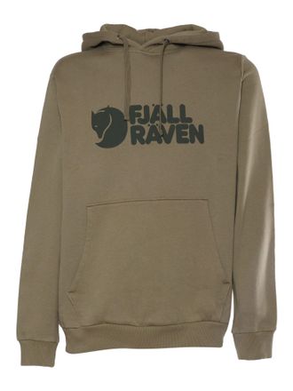 Fj&auml;llr&auml;ven Olive Logo Hoodie