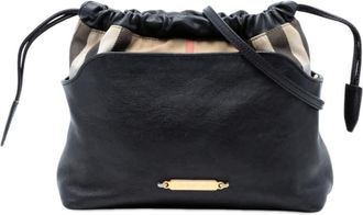 Burberry Pre-owned Burberry House Check Canvas and Calfskin Little Crush Crossbody Ladies 18IM87BCQ3SXXVIK