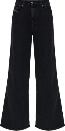 Diesel 1978 D-Akemi L.30 Pant - Dames - Loose Fit Jeans - Zwart - W28 L30 - Katoen - Jeans