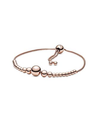 Pandora 14K Rose Gold Plated Slider Bracelet