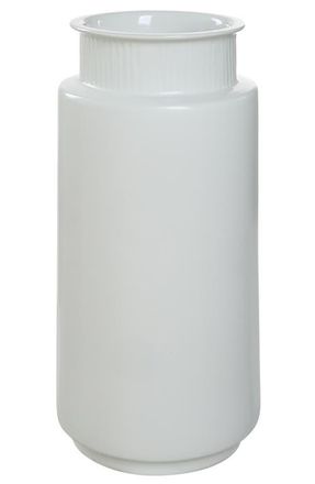 RENWIL Zena Glazed Porcelain Vase in Glazed Matte Off-White Finish at Nordstrom