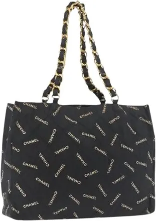 Chanel Pre-owned Tote Bags, female, Black, Size: ONE SIZE Pre-owned Vintage Tote Bag